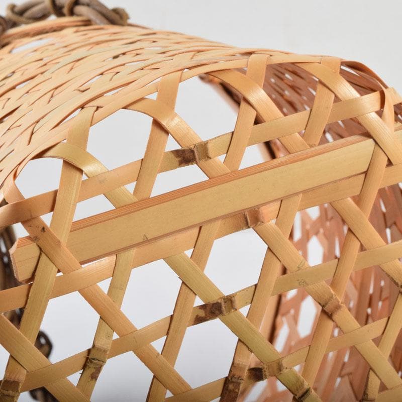 茶道具　竹製　花籠　箱付　N　9205A