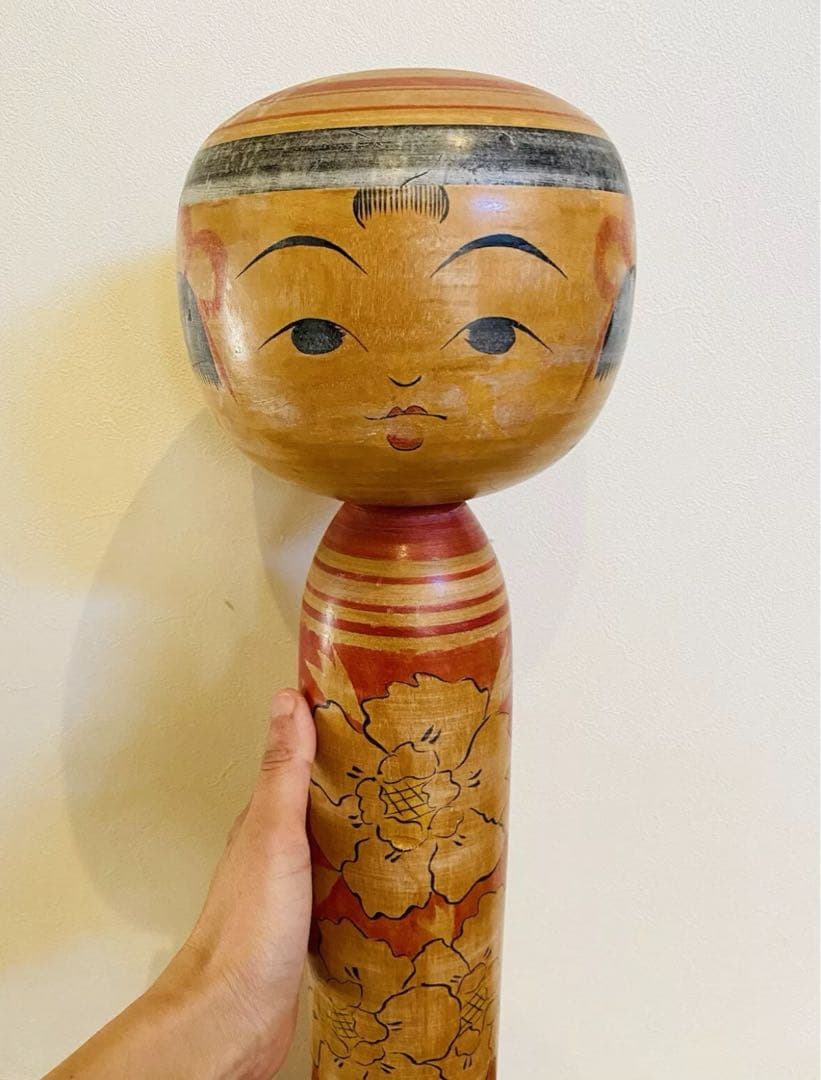 中古　こけし　日本　人形　木製　特大　本多伸夫　55cm コレクション　伝統