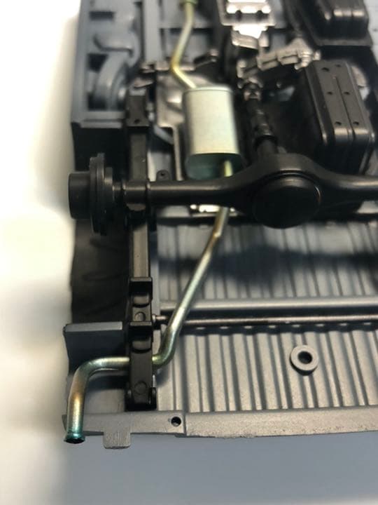 アオシマ　デリカ　スターワゴン　1/24 製作中　下回り