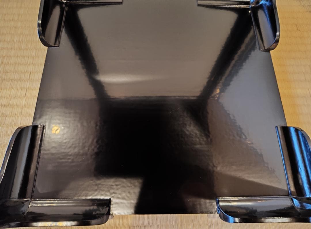 送料込【逢絢亭】茶道具 棚物 高麗卓 京塗 一閑塗 木製 佐々木宗章 共箱入り