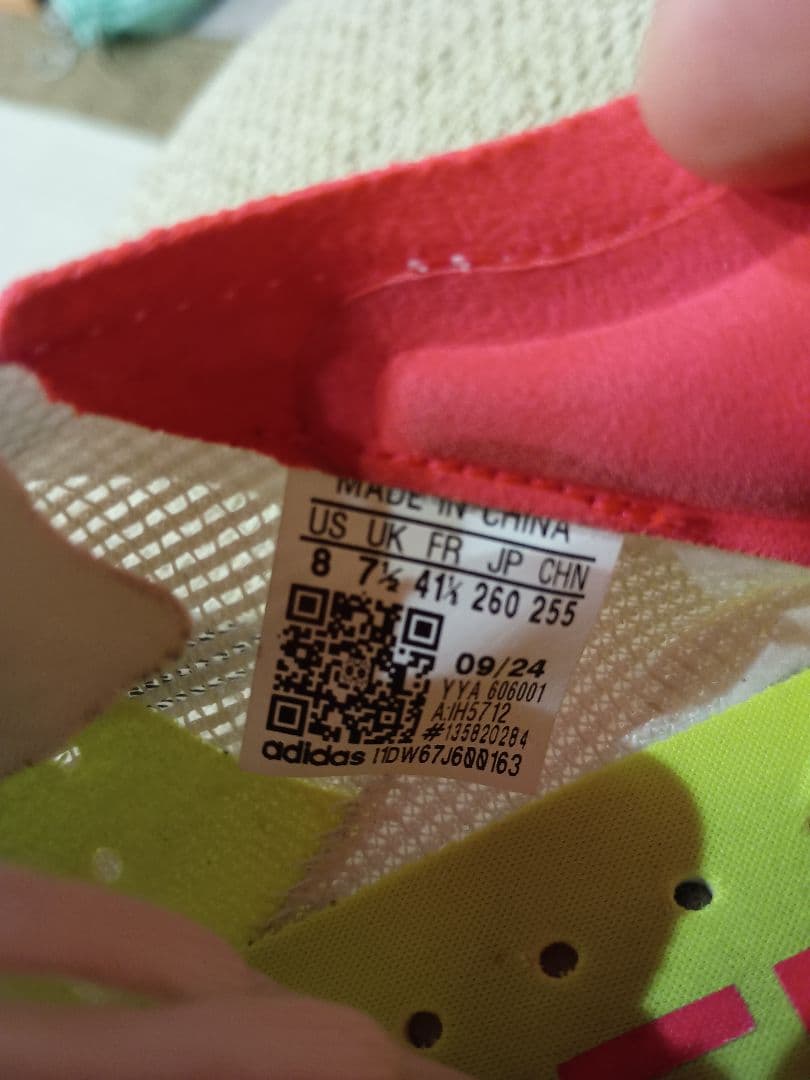 adidas　ADIZERO タクミセン10　26cm