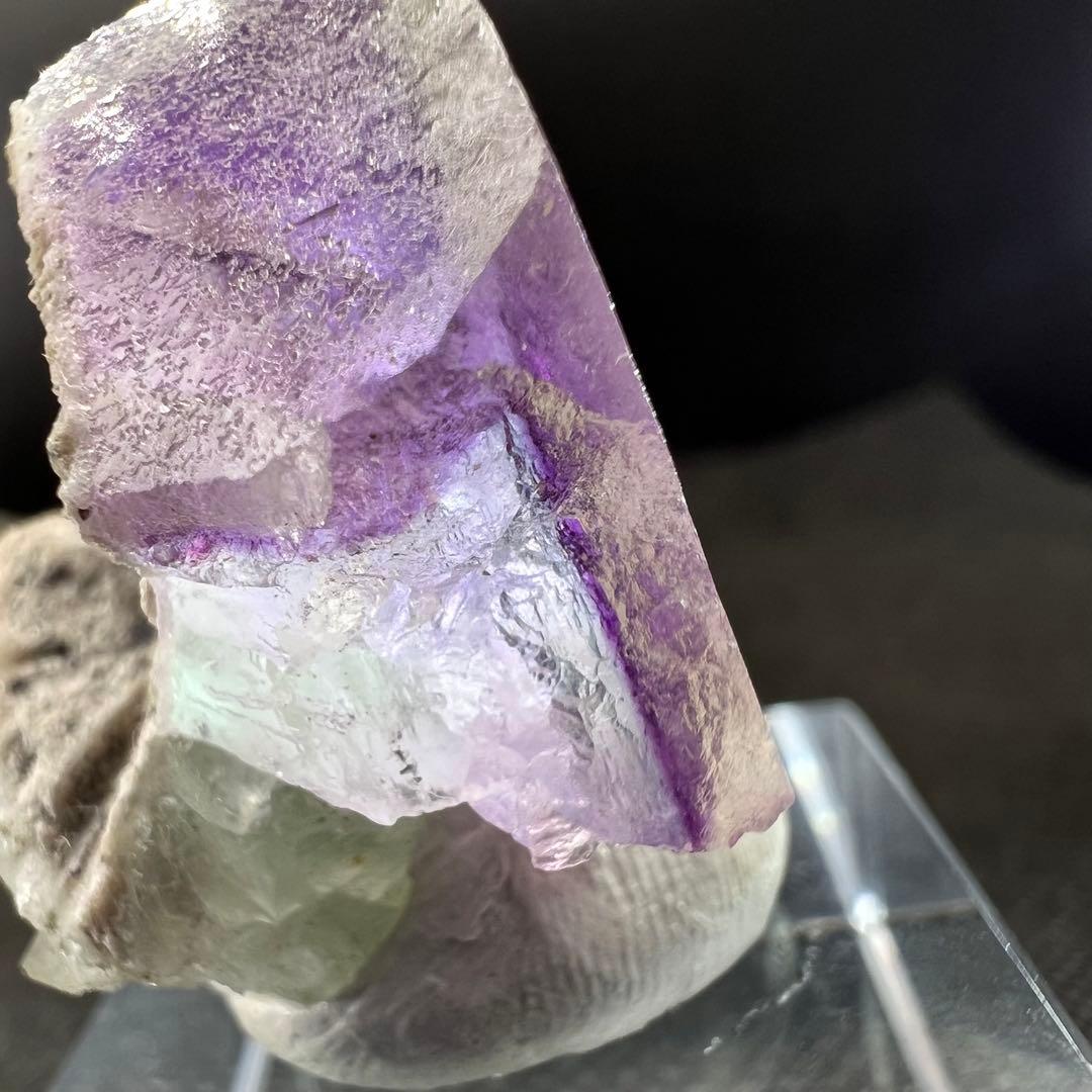可愛い‼︎ ヤオガンシャン　パープルグラデーションフローライト　可愛い‼︎（2回目）