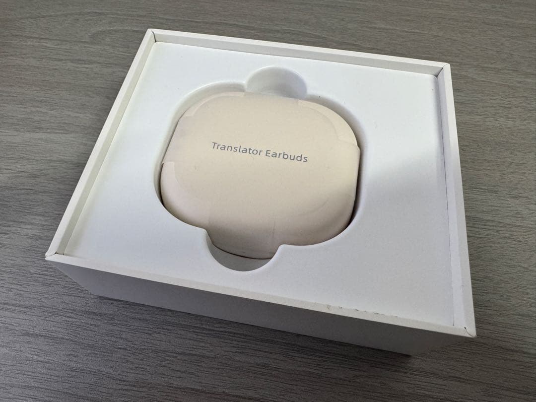 【試着のみ/送料込】AI同時通訳機 翻訳イヤホン ワイヤレス