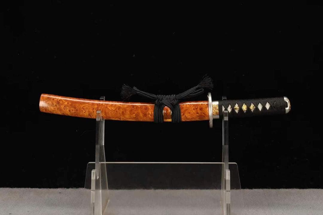 脇差「鎏金夜叉」 刀装具 模擬刀 日本刀 模造刀 鑑賞用 武具 舞踊刀