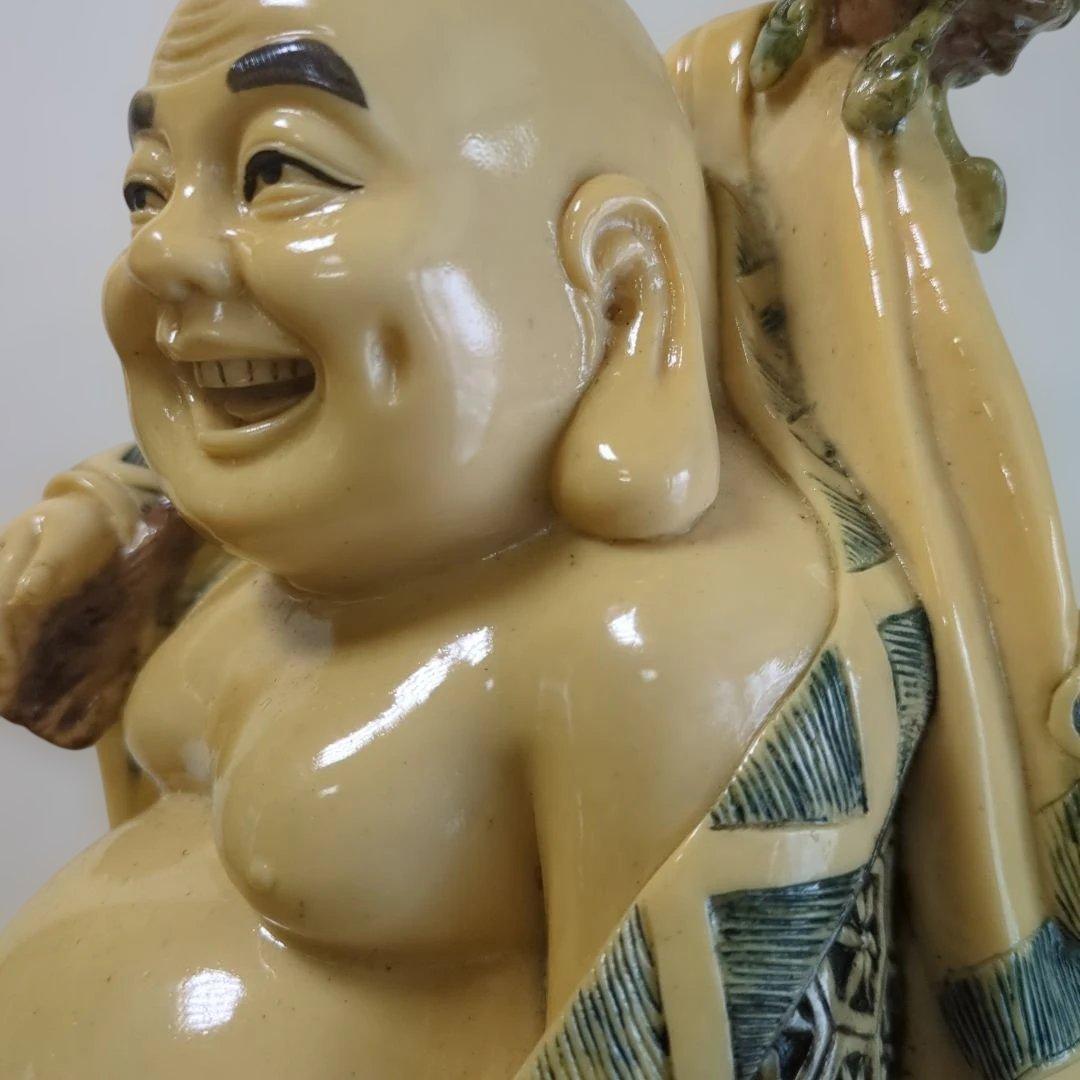 骨董 布袋 ほてい 中国 縁起物 仏像 置物 レトロ 美品 飾り 七福神