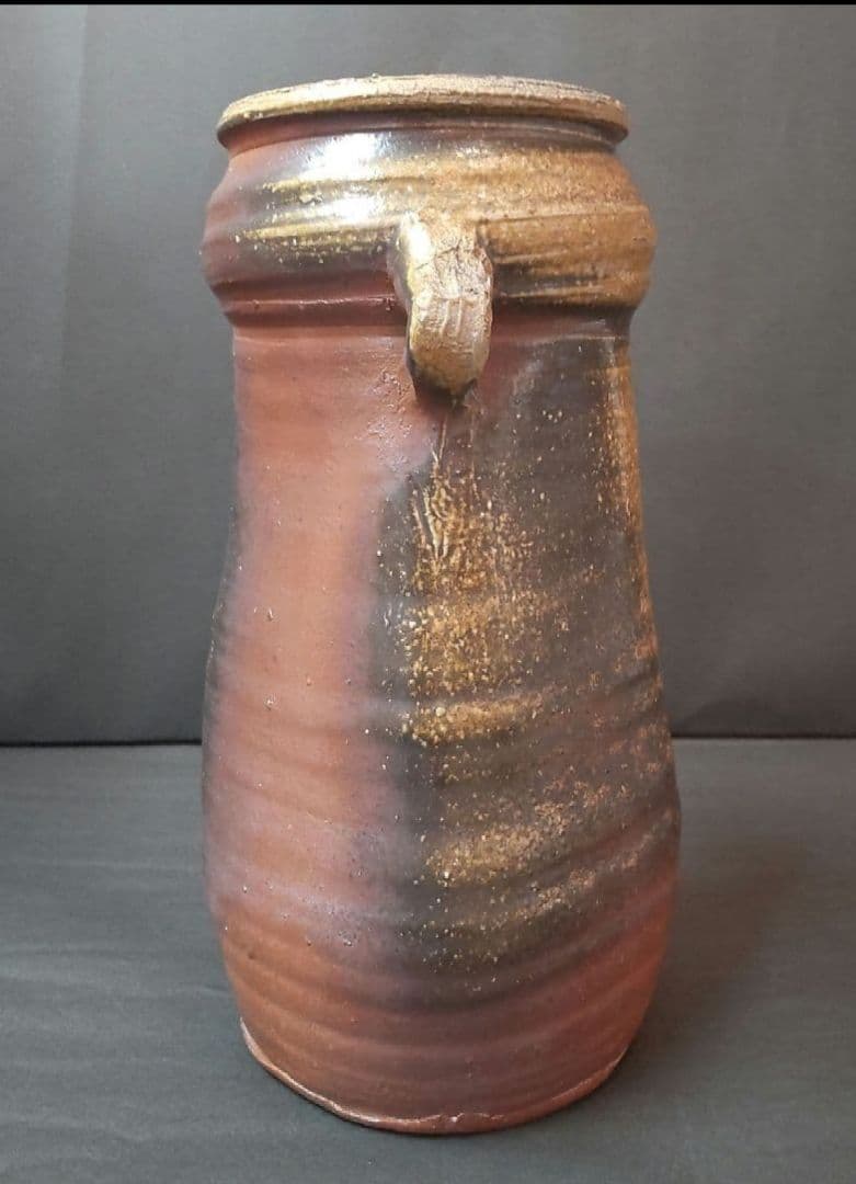 82Z225陶芸 茶道具 花瓶 花生け 花入れ 水次 備前焼