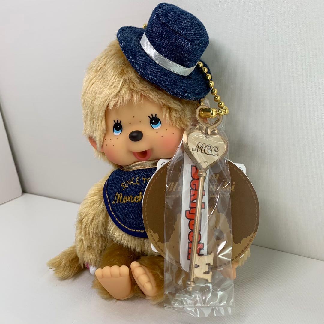 新品 40周年 デニム 男の子 モンチッチ monchhichi 499