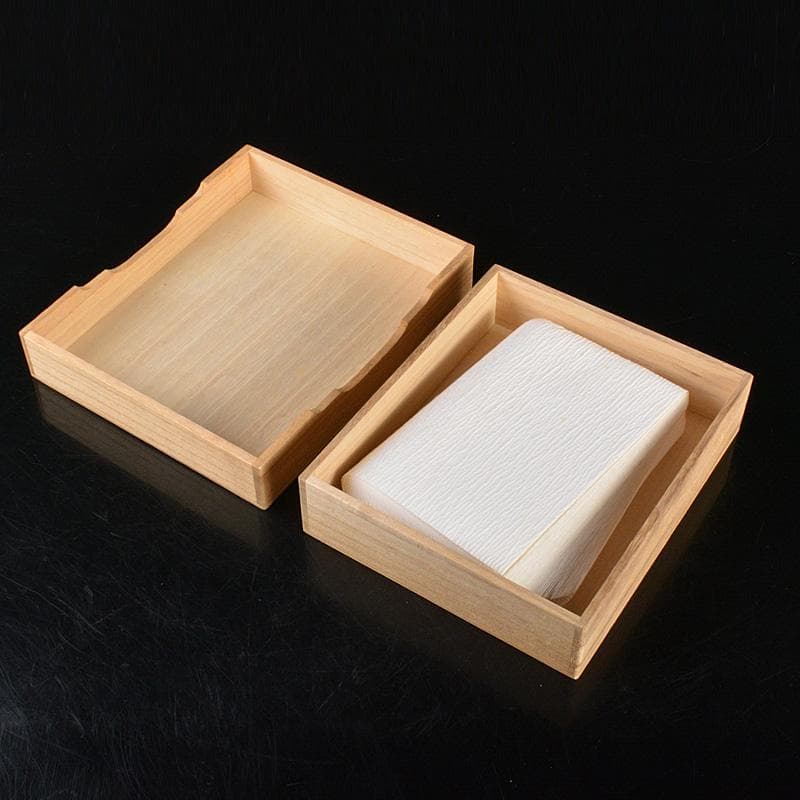 茶道具　山崎吉左衛門作　紙釜敷　檀紙　共箱　C　6210