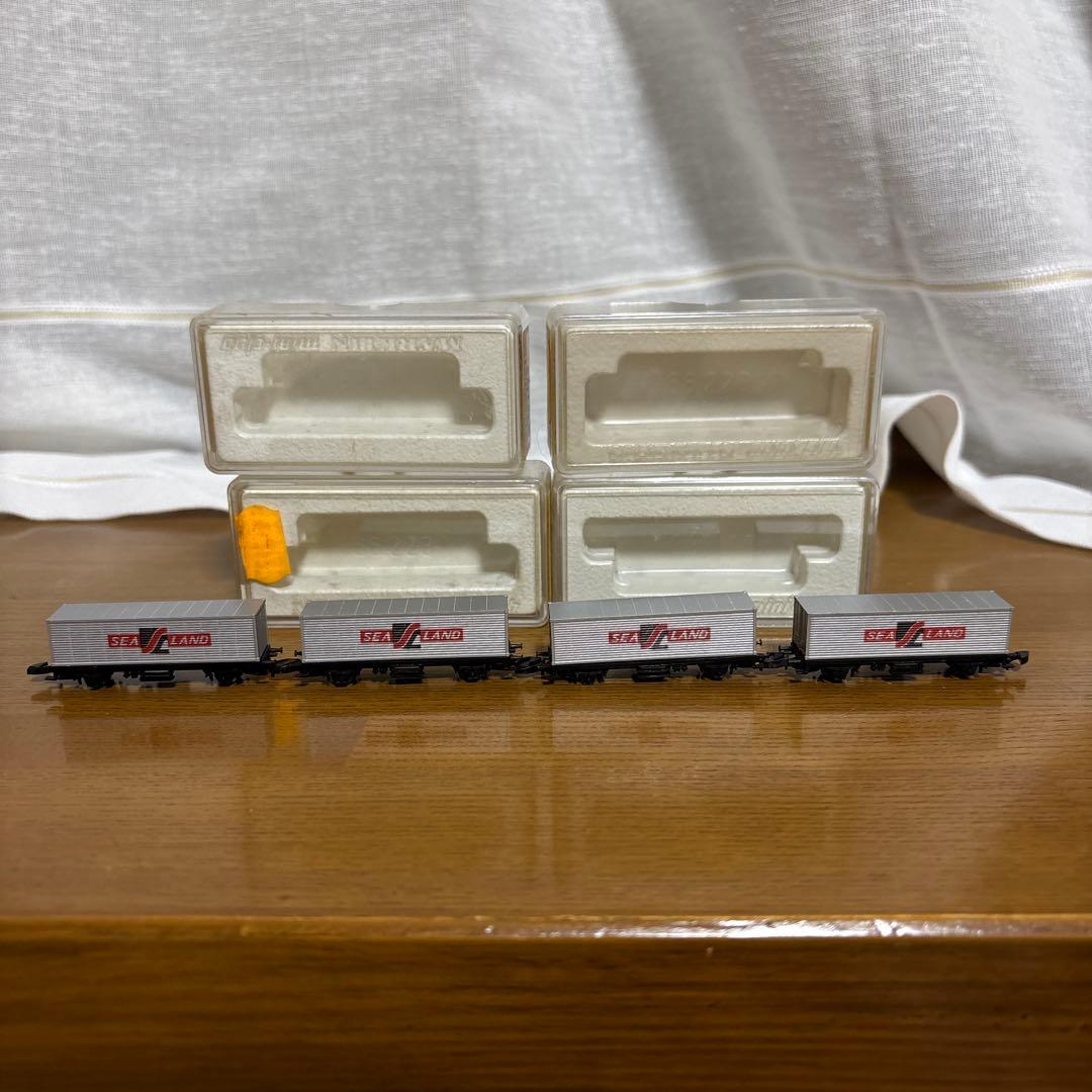 SEA LAND 貨物車 4両セット　メルクリン　コンテナ　Zゲージ　シーランド