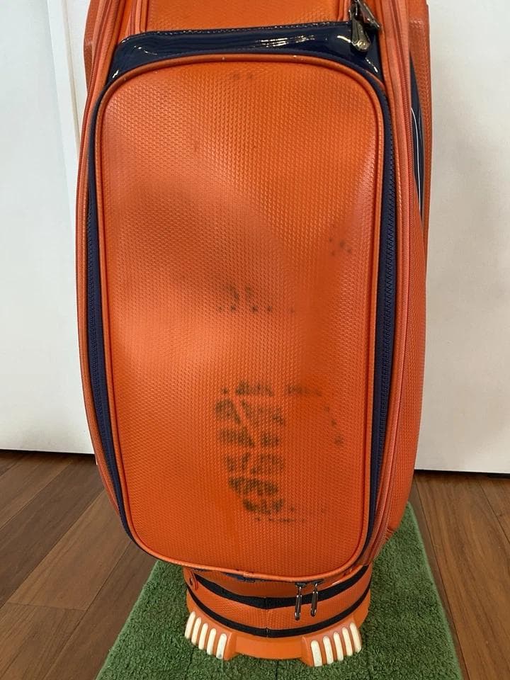本間ホンマ ツアーワールド オレンジ 多機能カートバッグ ゴルフ　キャディバッグ