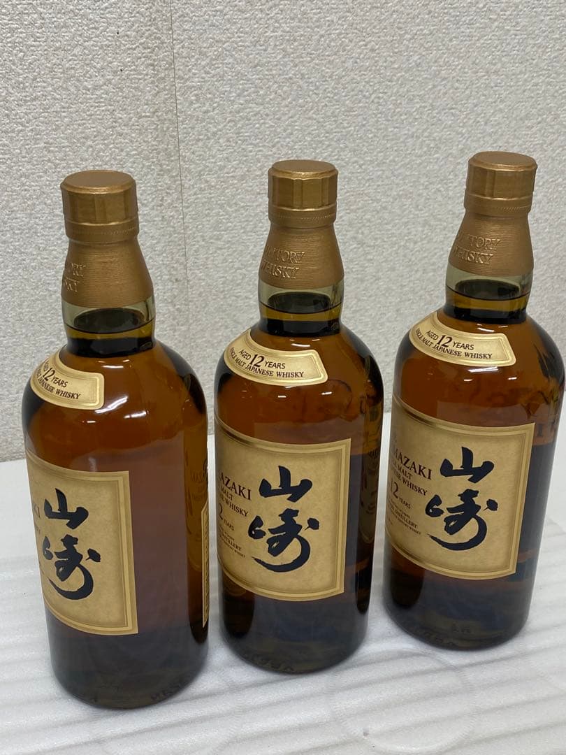 3-2960 【未開封】 山崎 12年 700ml シングルモルトウイスキー3本