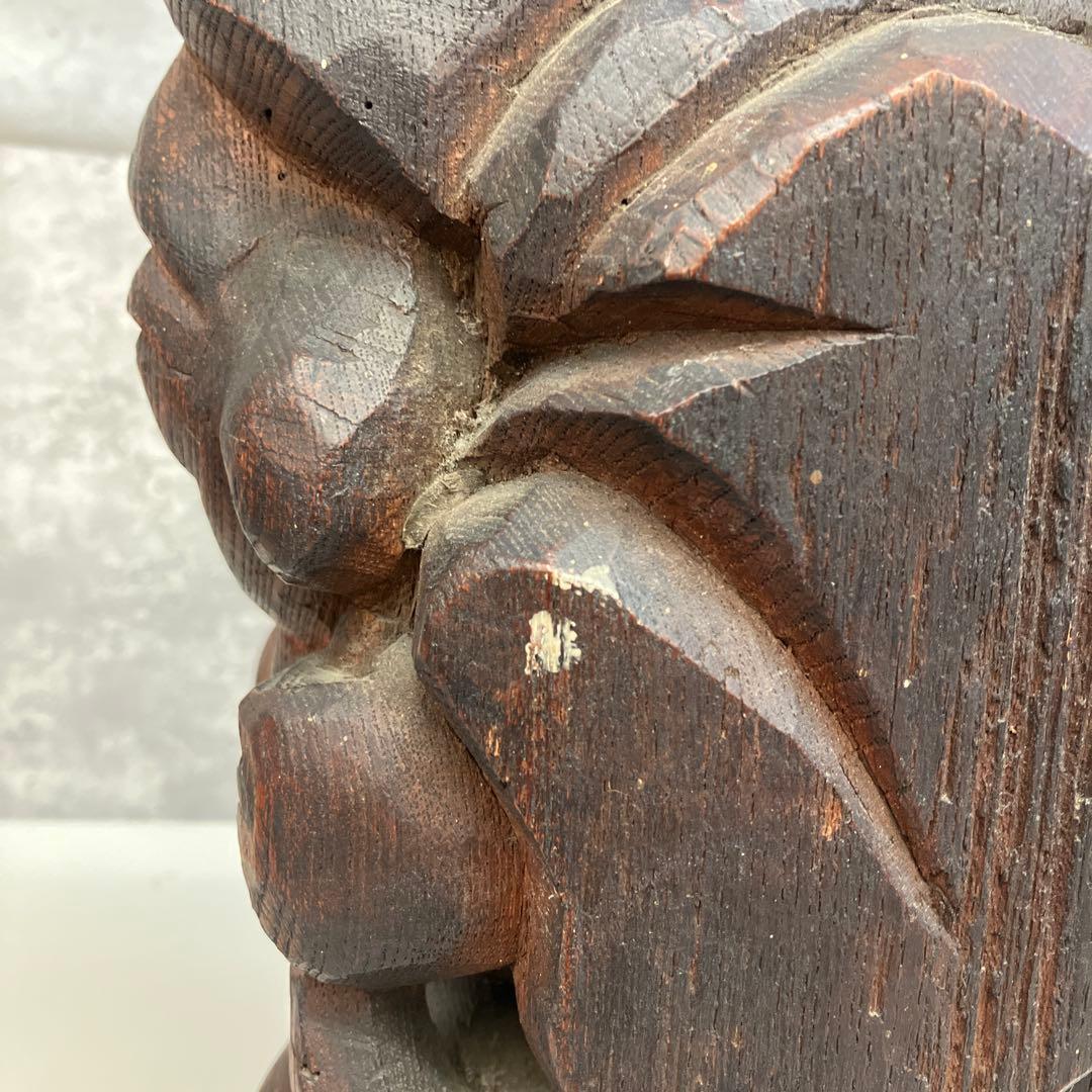 アンティーク 骨董 木製 木彫り 木彫 彫刻 恵比寿 大黒天 七福神 縁起物