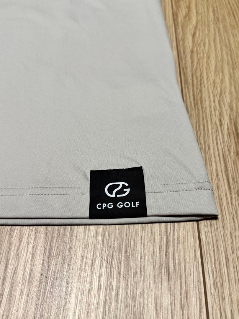 1回着用のみ美品✨️CPGGOLF 半袖 もっくネック ベージュ 2 Mサイズ