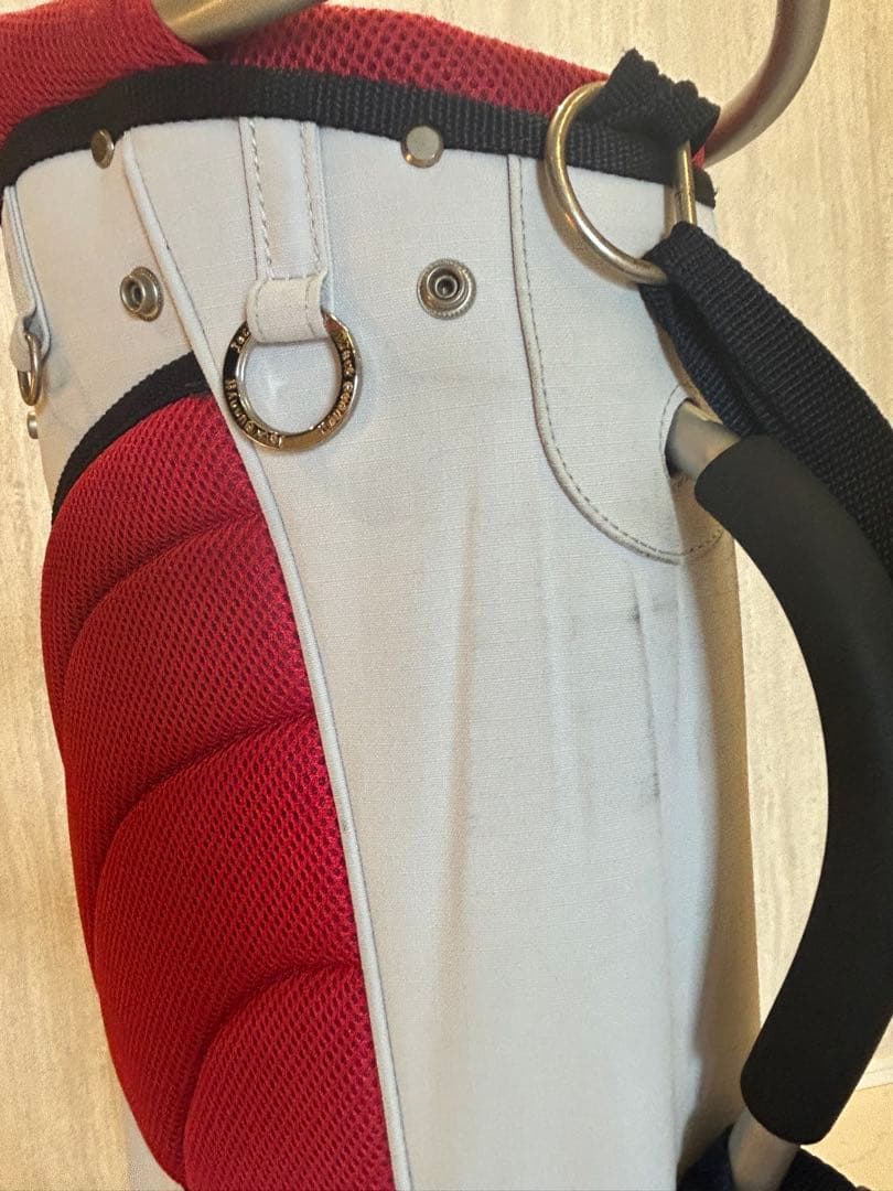 JACK BUNNY キャディバッグ グレー/レッド