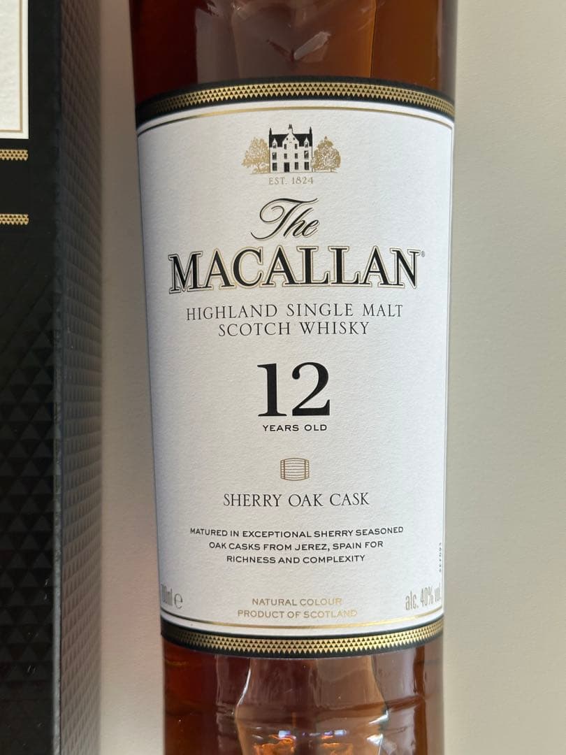 マッカラン　12年　シェリーオークカクス