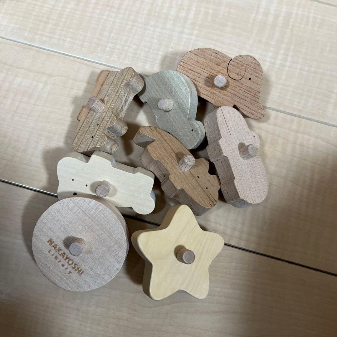 なかよしライブラリー　木製 動物型 知育玩具　 皇室