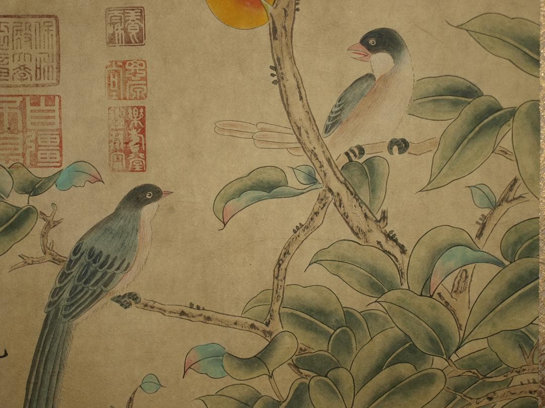 近代 肉筆保證 掛け軸　捲り中国古美術 古董品 BD328A12-1