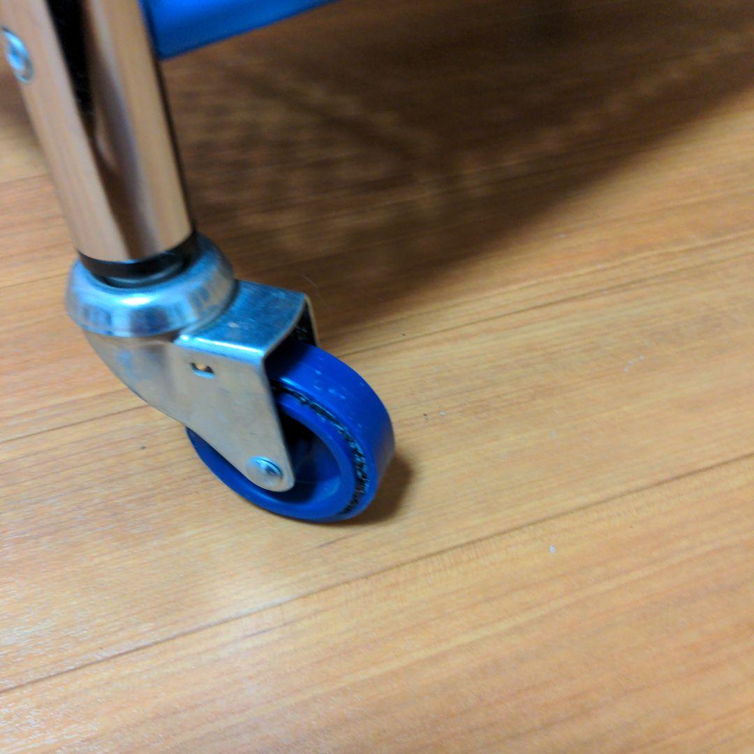 【Innovator】マルチワゴン三段シェルフ（ブルー