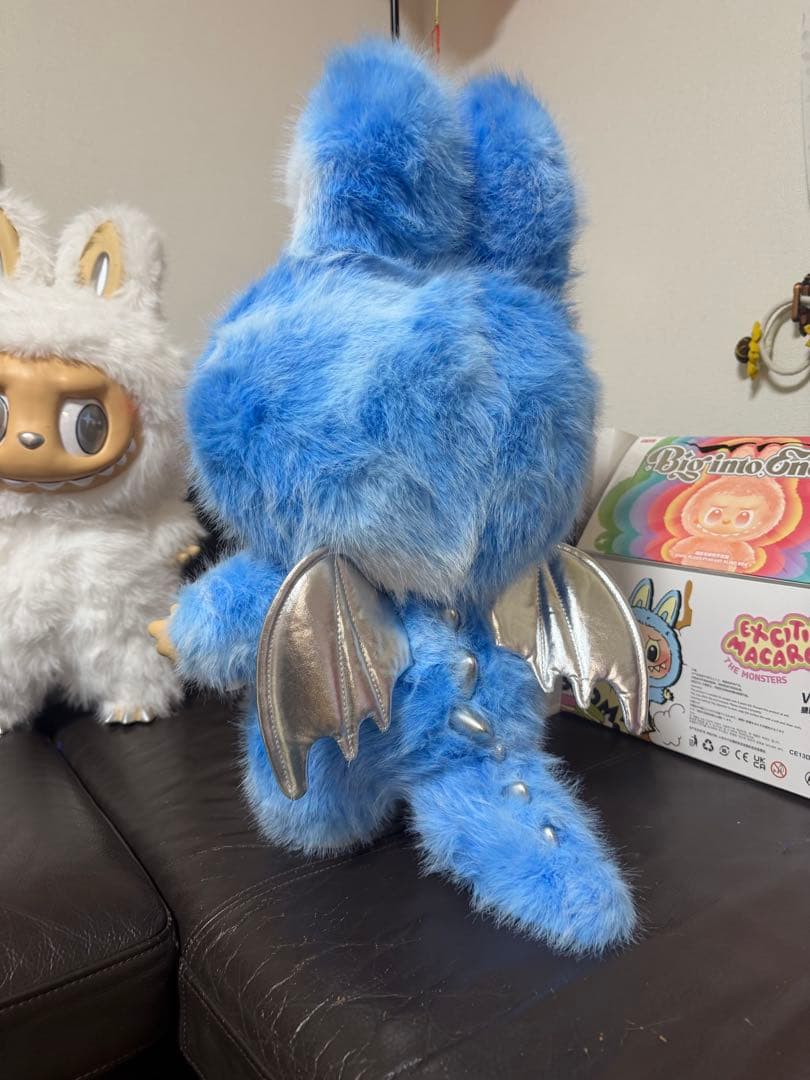 超特大60cmジモモ スカイブルー 羽付きスペシャルオーダー