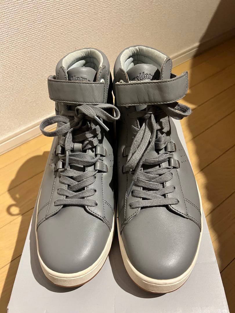 キャロウェイ　ゴルフ　グレー ハイカットシューズ ベルクロ付き