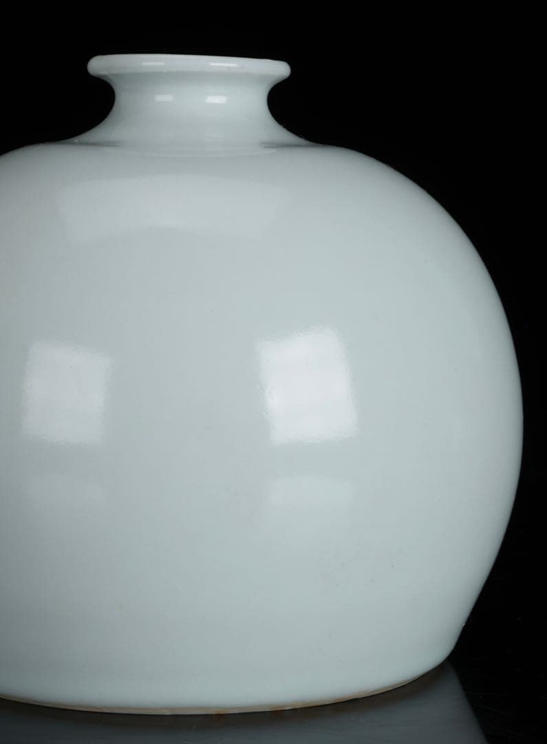 【泥裏珠光 初代 斎藤陶斎（三郎）】白磁壺 共箱 花器 花瓶 飾壺 骨董 古美術