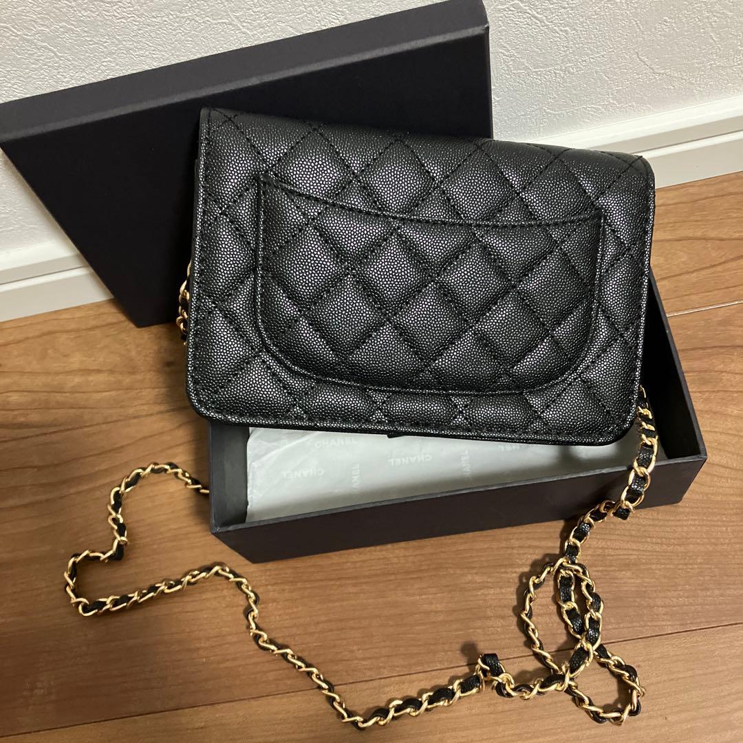 CHANEL キルティングミニショルダーバッグ ブラック