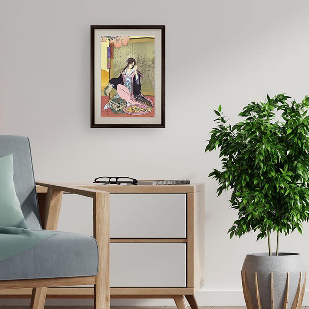 エヴァ浮世絵「箱根八里美人三画揃 マリ」　共通カラー単品　版三