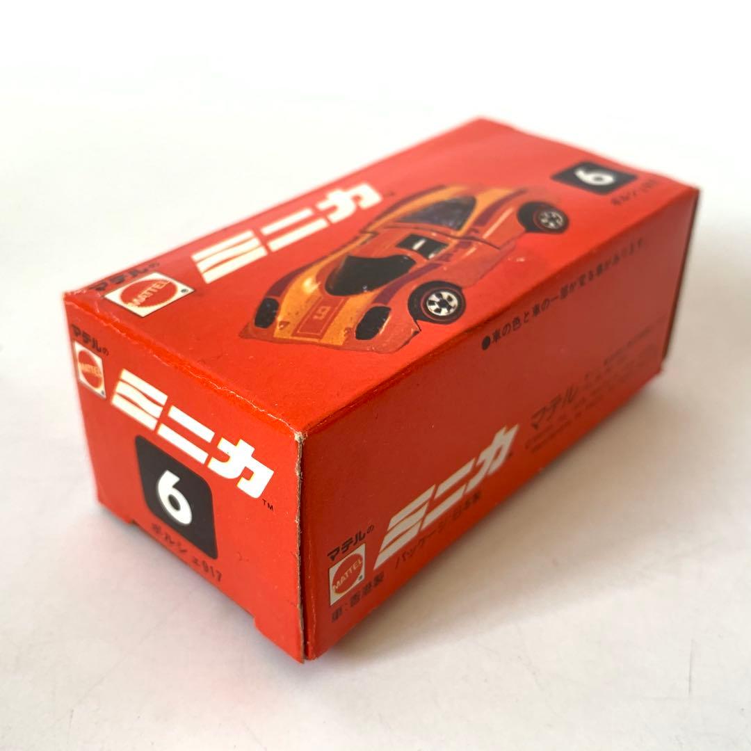 デッドストック マテルのミニカ6 ポルシェ917 ミニカー 箱付き