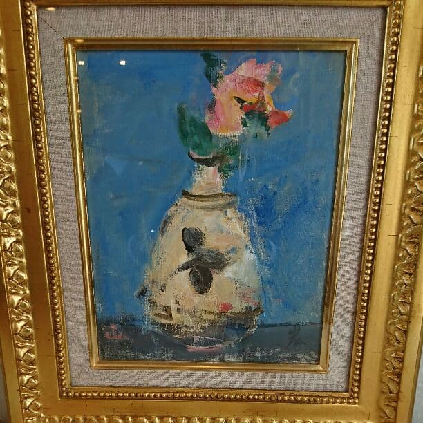 油彩画♪作者不詳ですが!!美しい真筆の油絵です♪♪