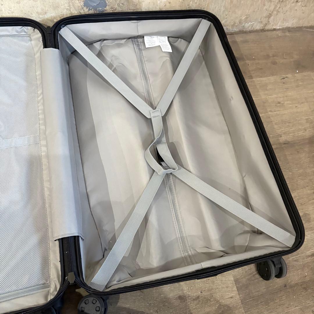 無印良品　キャリーバーの高さを自由に調節できる ハードキャリーケース 63L