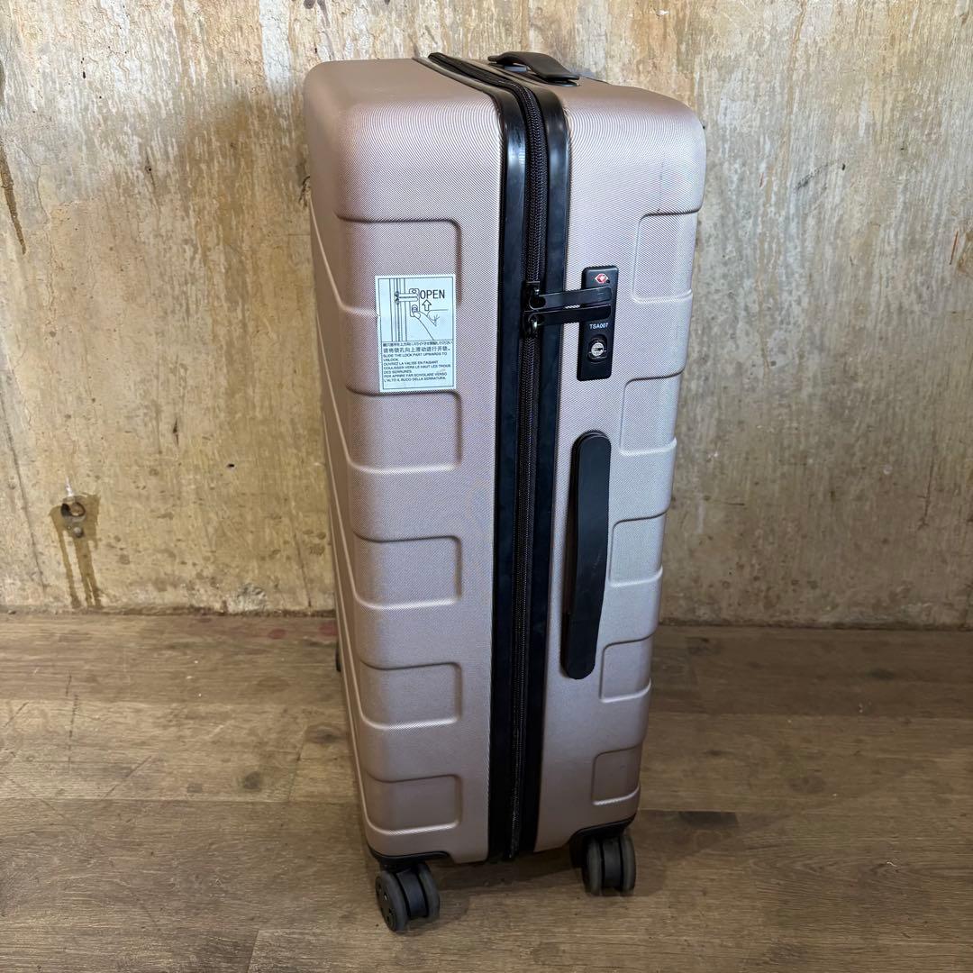 無印良品　キャリーバーの高さを自由に調節できる ハードキャリーケース 63L