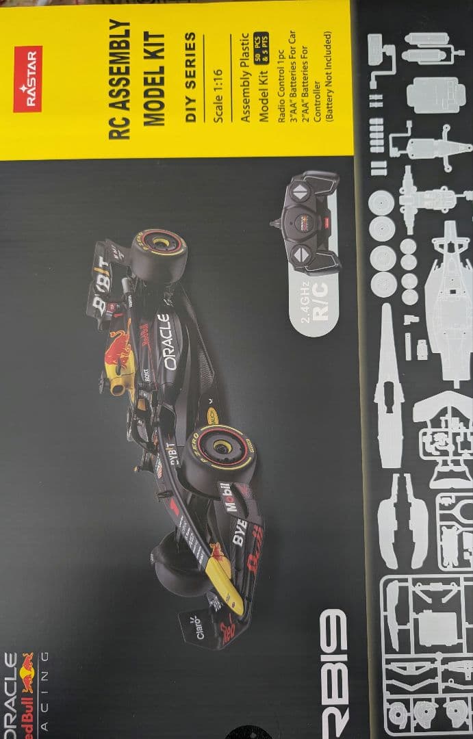 1/16プラモデルキットR/CレッドブルF1.ＲB19.24G。