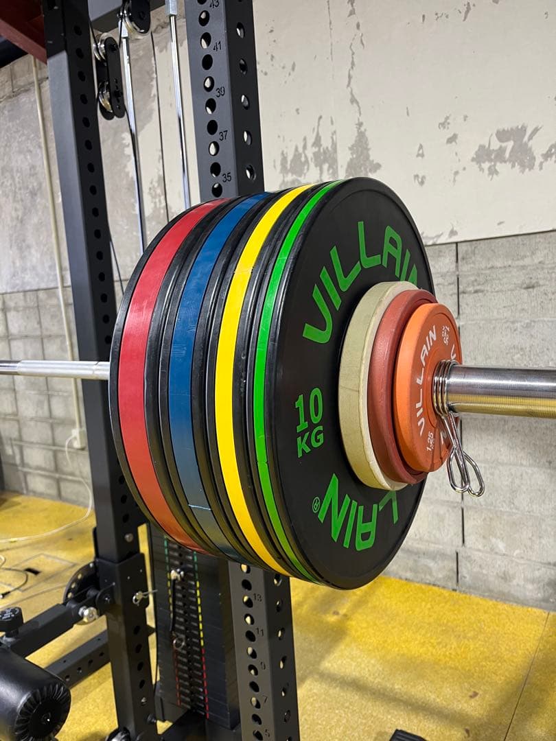 【美品】MBCスクワットラック+ラットプル　VILLAINプレート125kg