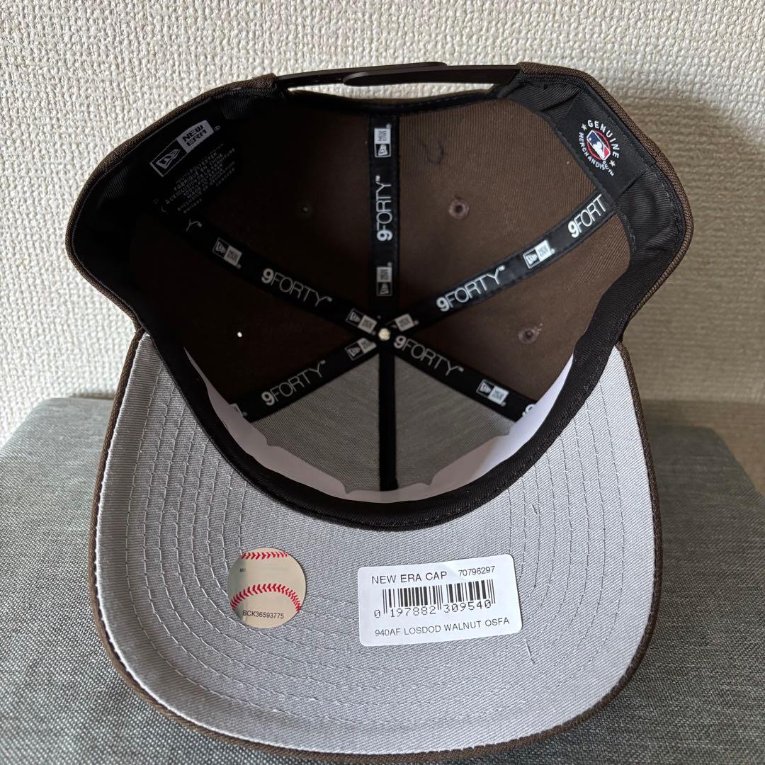 【海外限定】ニューエラ ロサンゼルスドジャース 9FORTY Aフレーム 茶色