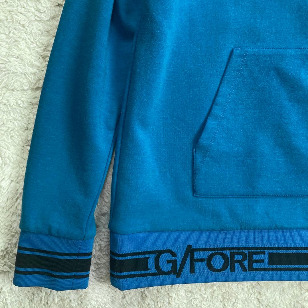 極美品・近年モデル✨G/FORE　ゴルフウェア　パーカー　リブ　ロゴ刺繍　M位