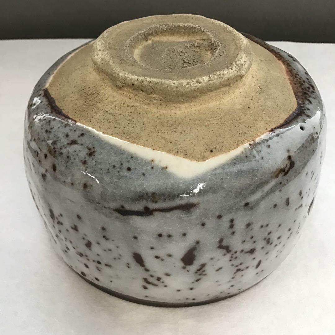 茶道具　鼠志野茶碗　洞窯十五世水野家康作　栞　共箱　N226CW