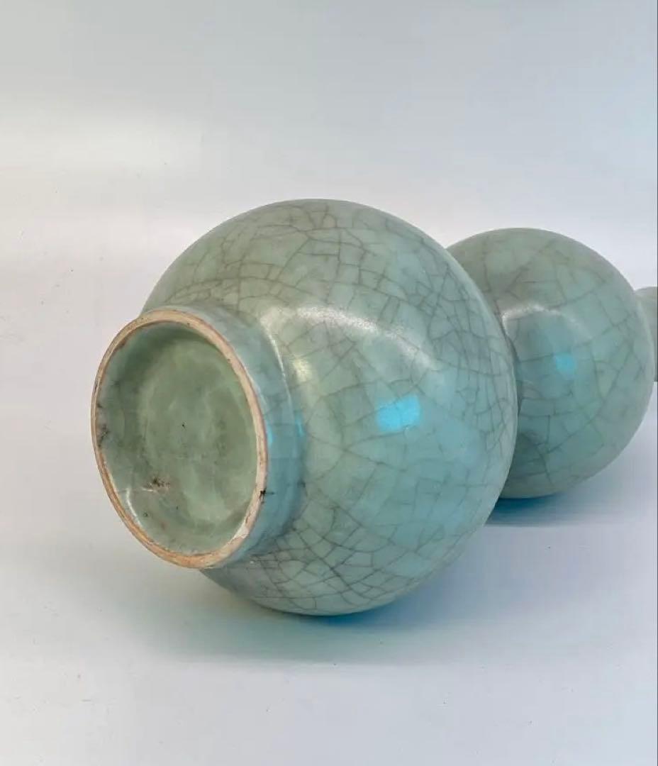 古美術　中国　宋時代 龍泉窯瓢箪花瓶 Y-003