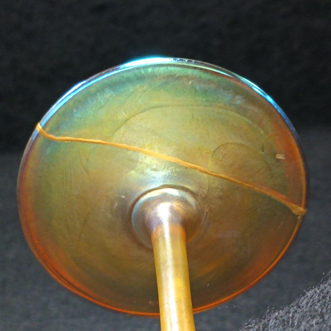 Y1081-10 ルイス・カムフォート・ティファニー作 ファブリルガラス グラス