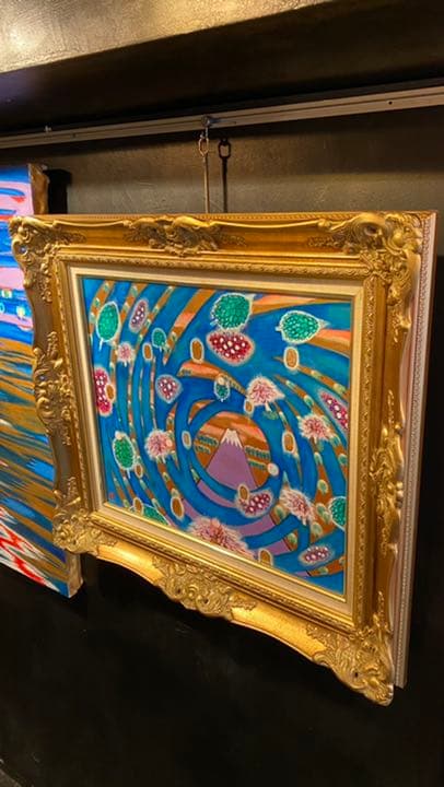 【アクリル画】 商品名 「小判伝説12」　額付き10号　新品