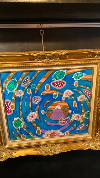 【アクリル画】 商品名 「小判伝説12」　額付き10号　新品