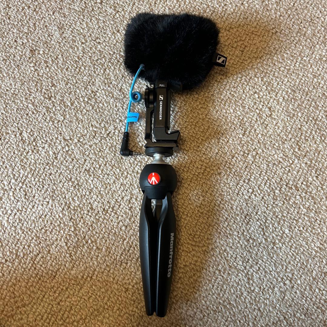 ゼンハイザーMKE200マイク　専用モバイルキット&スマホスタンド　セット　美品