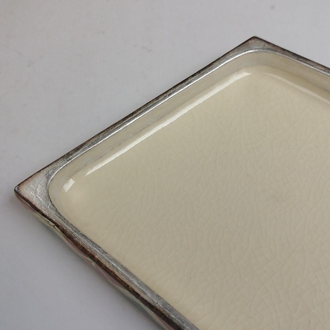 Ｔ９００　香合　『仁清　菱柳桜絵』『中村秋峰 造』　共箱　茶道具