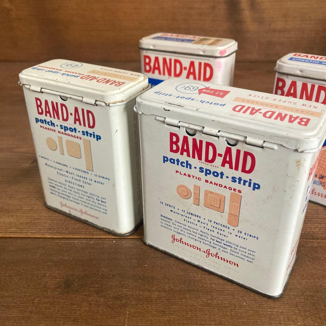 US Vintage ジョンソン&ジョンソン　バンドエイド缶60's 70's