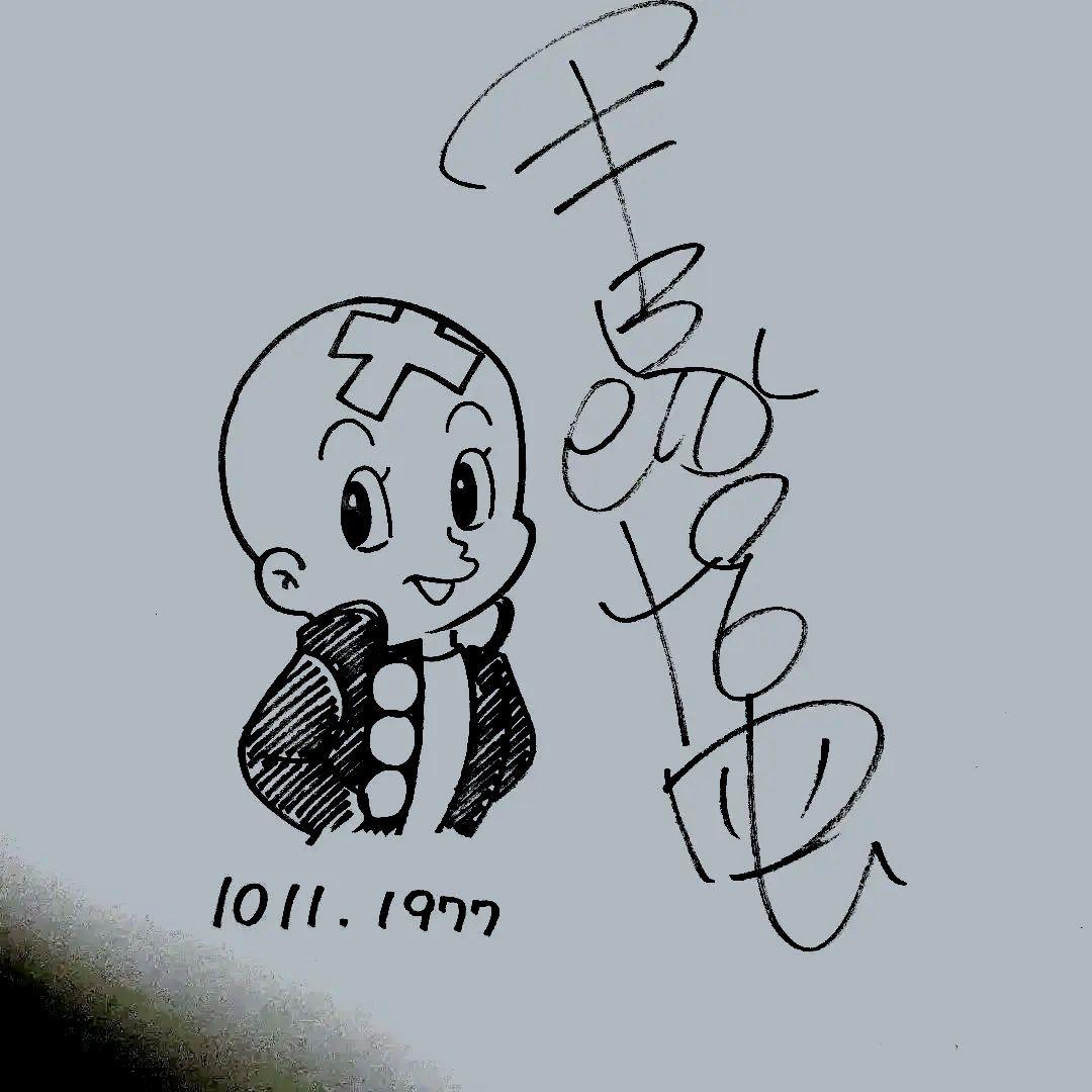 手塚治虫 サイン 色紙 直筆