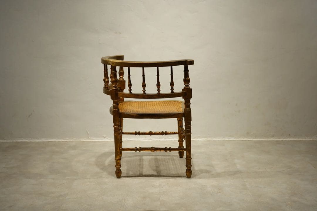 コーナーチェア　アンリ2世様式　金箔　ゴールド　金彩　フランス　アンティーク