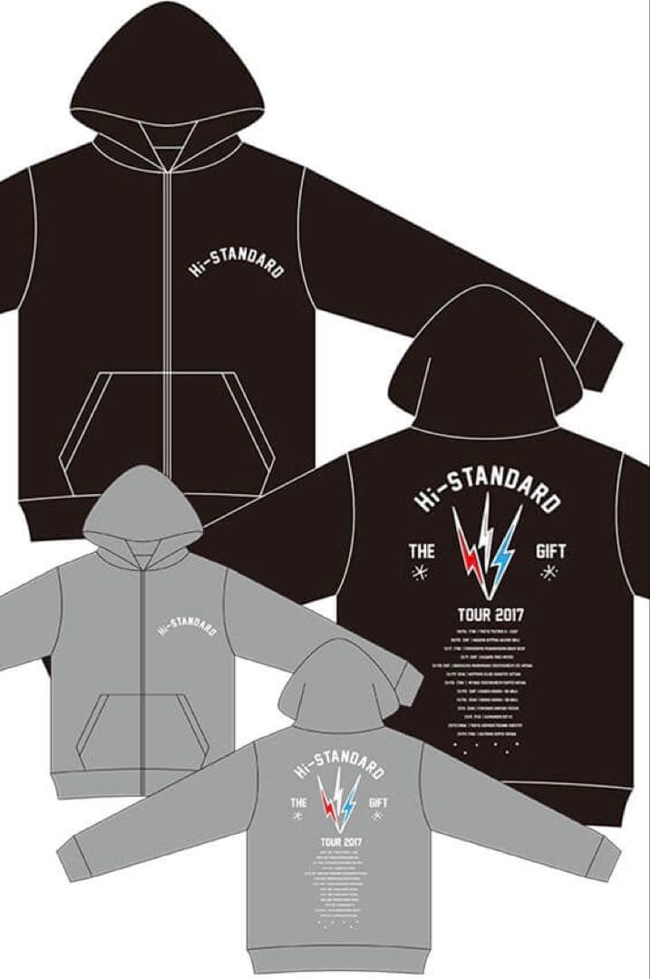 新品 Hi-STANDARDハイスタンダード『BRICK』パーカー黒M 横山 健
