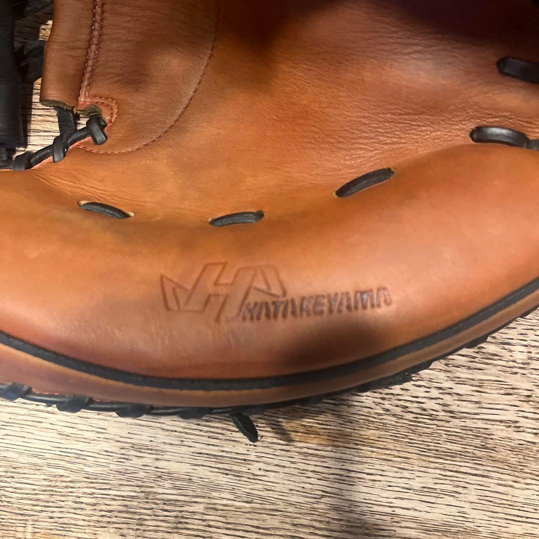 【美品】ハタケヤマ キャッチャーミットTH-BS22 軟式 捕手