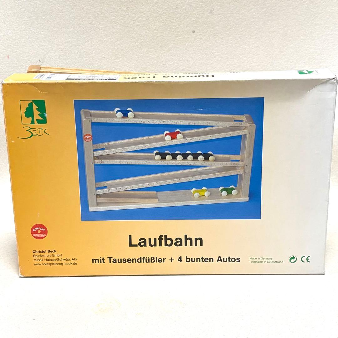 美品 ドイツ BECK ベック社 トレインカースロープ 木のおもちゃ