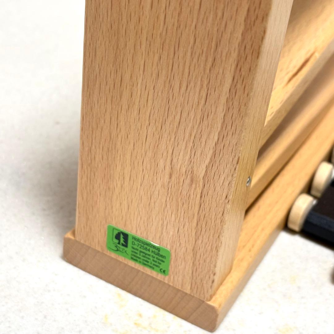 美品 ドイツ BECK ベック社 トレインカースロープ 木のおもちゃ