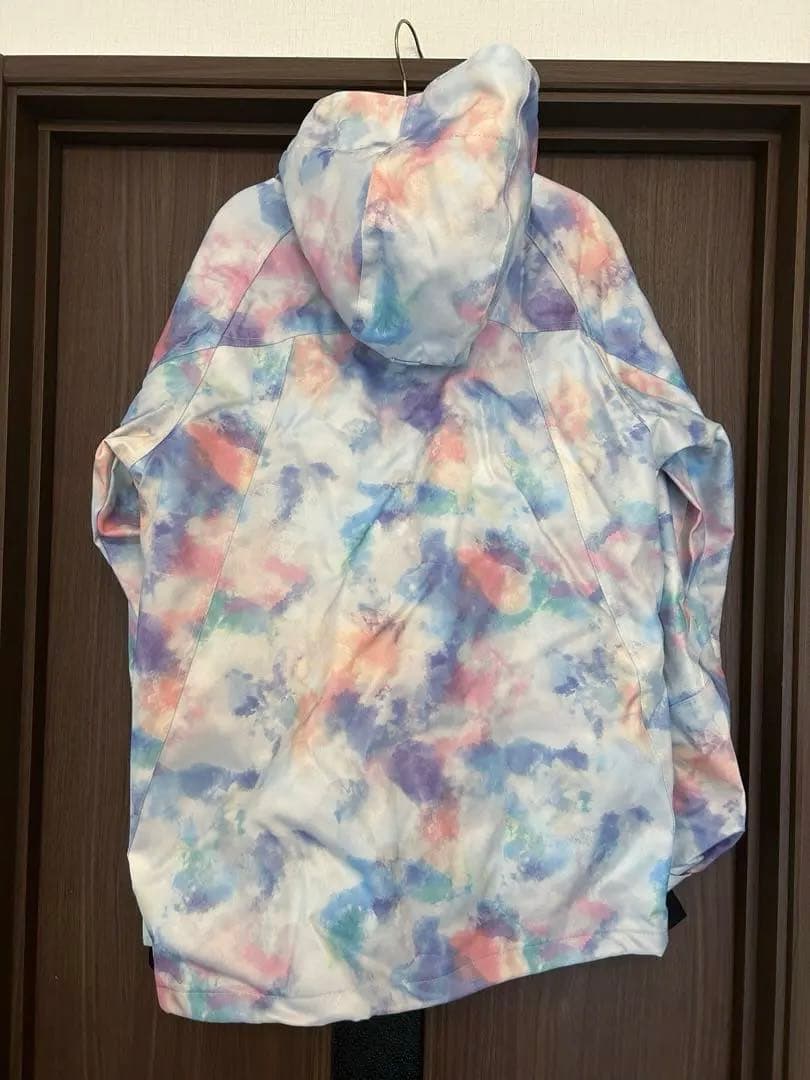 スノーボード/スキーウェアセット マルチカラー&ラベンダー+手袋